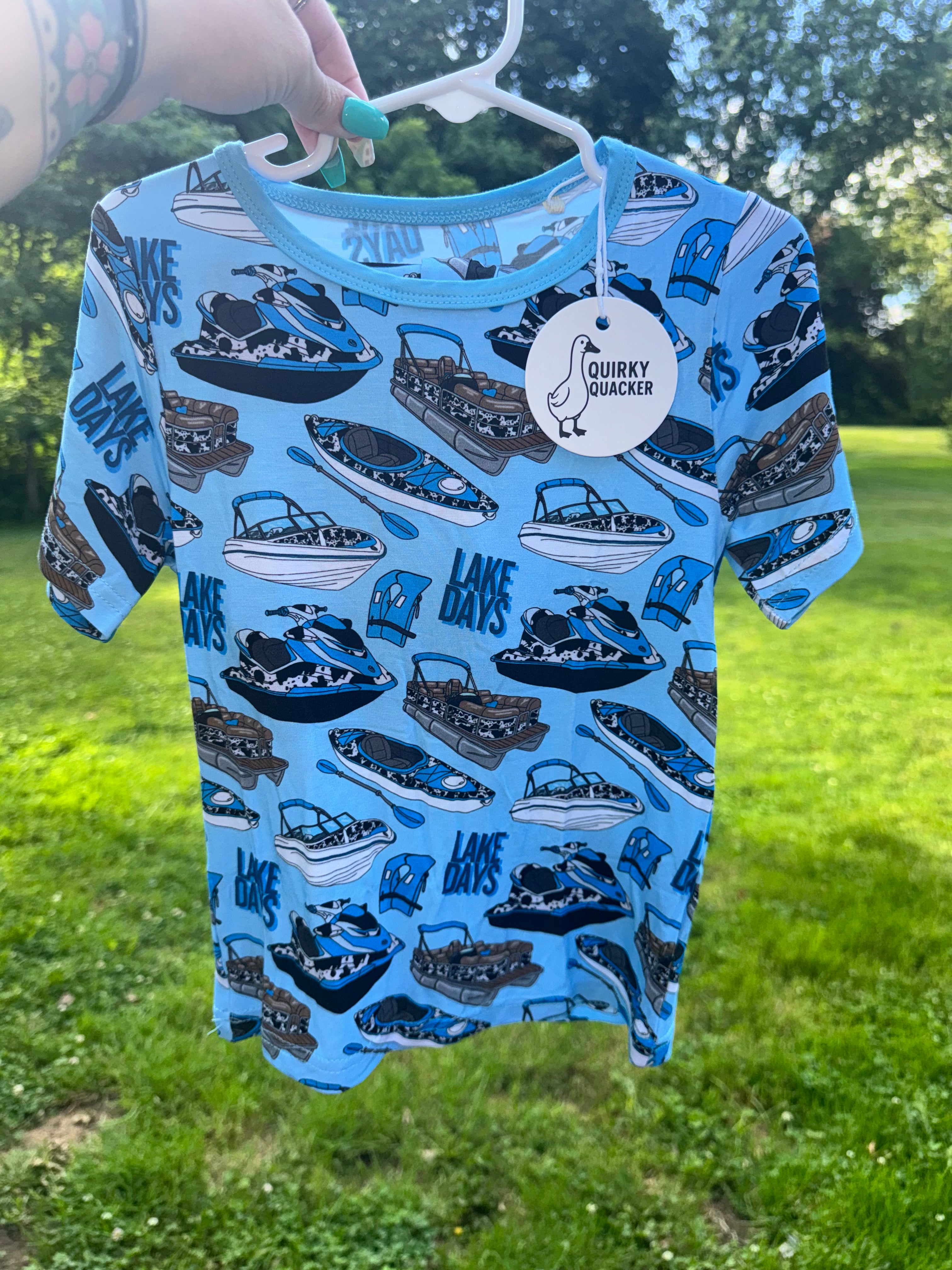 Lake Days Pajama Short Set