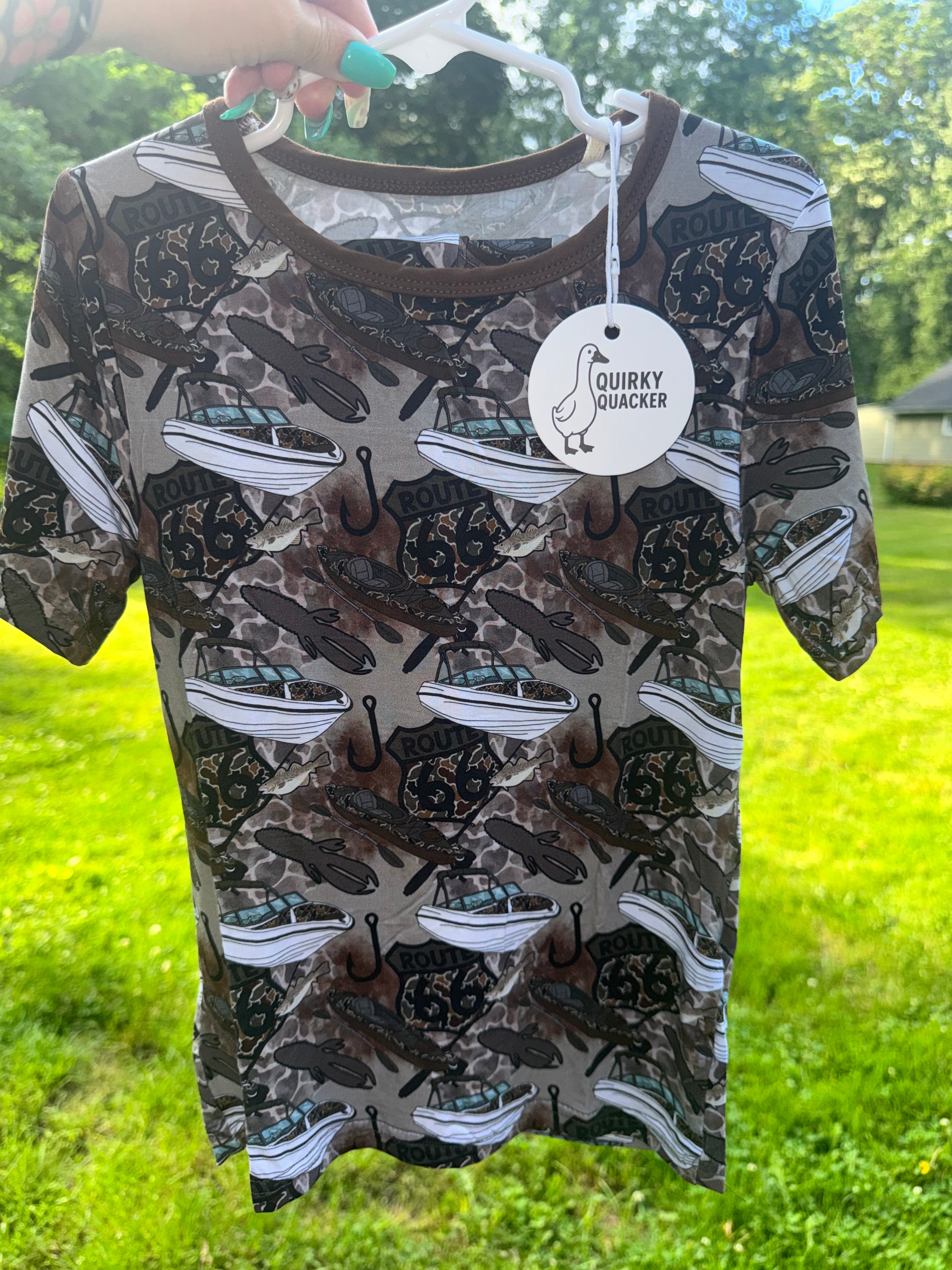 Fishin Pajama Short Set